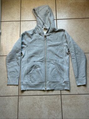 3sixteen Heavyweight Full Zip Hoodie Grey Men's Size M Made In Canada